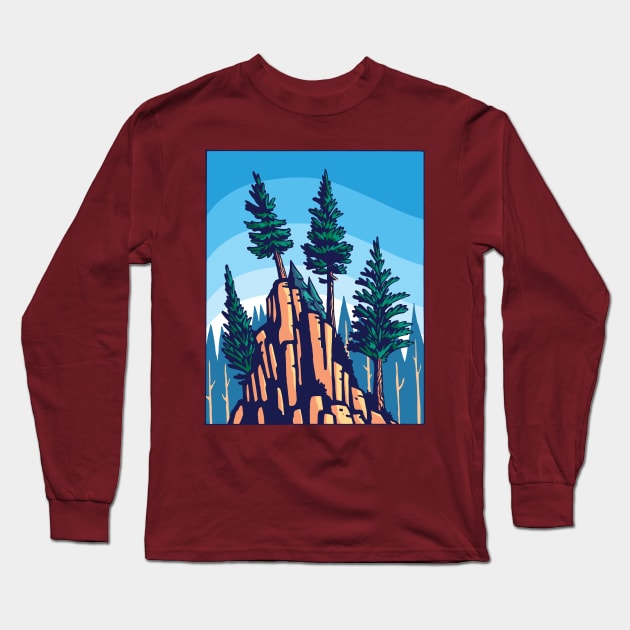 Pine Mountain Long Sleeve T-Shirt by theBenCorlett